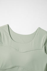 Women's Athletic Fixed Cup Longsleeve Crop Top