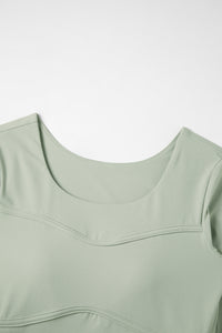 Women's Athletic Fixed Cup Longsleeve Crop Top