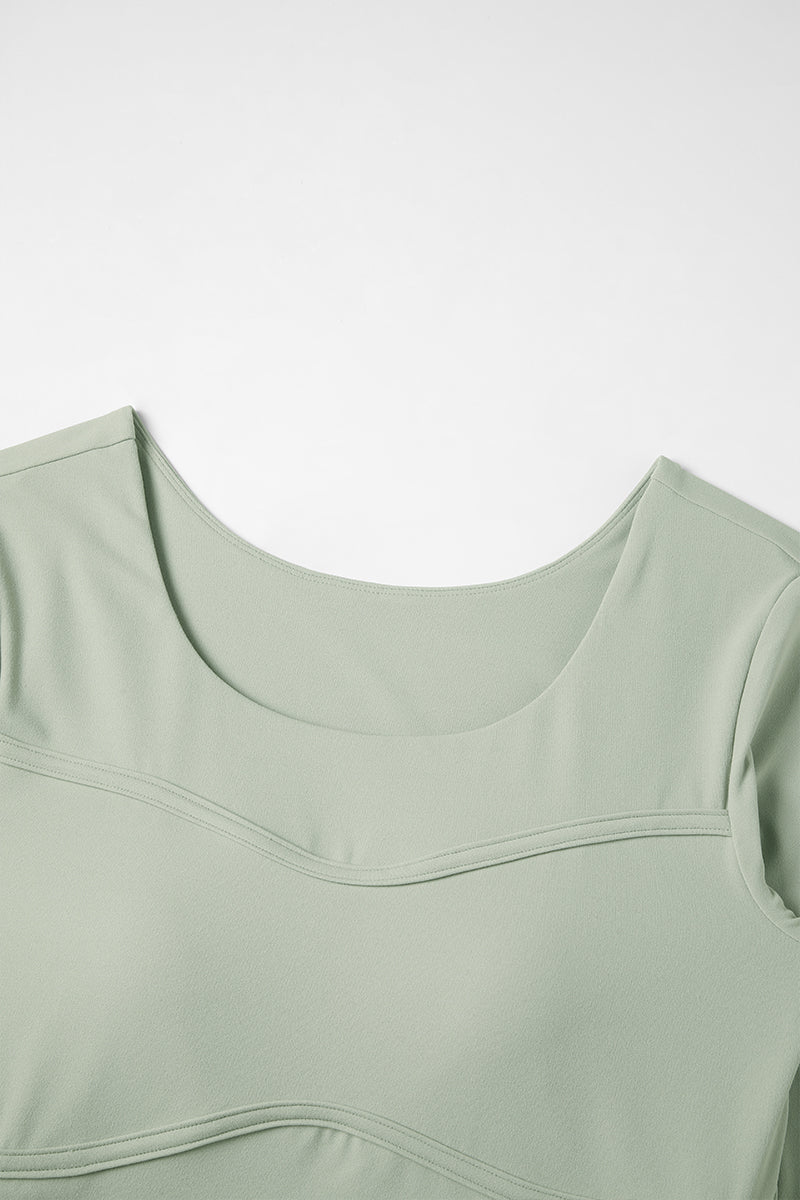 Women's Athletic Fixed Cup Longsleeve Crop Top