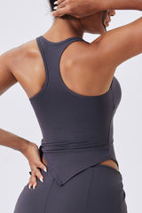 Women Double-Strap Backless Crisscross Yoga Sports Bra