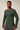 Men's Round-Neck Solid Fitted Long Sleeved Sports Shirt
