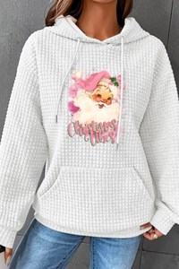 Women Christmas Waffle Knit Hoodie