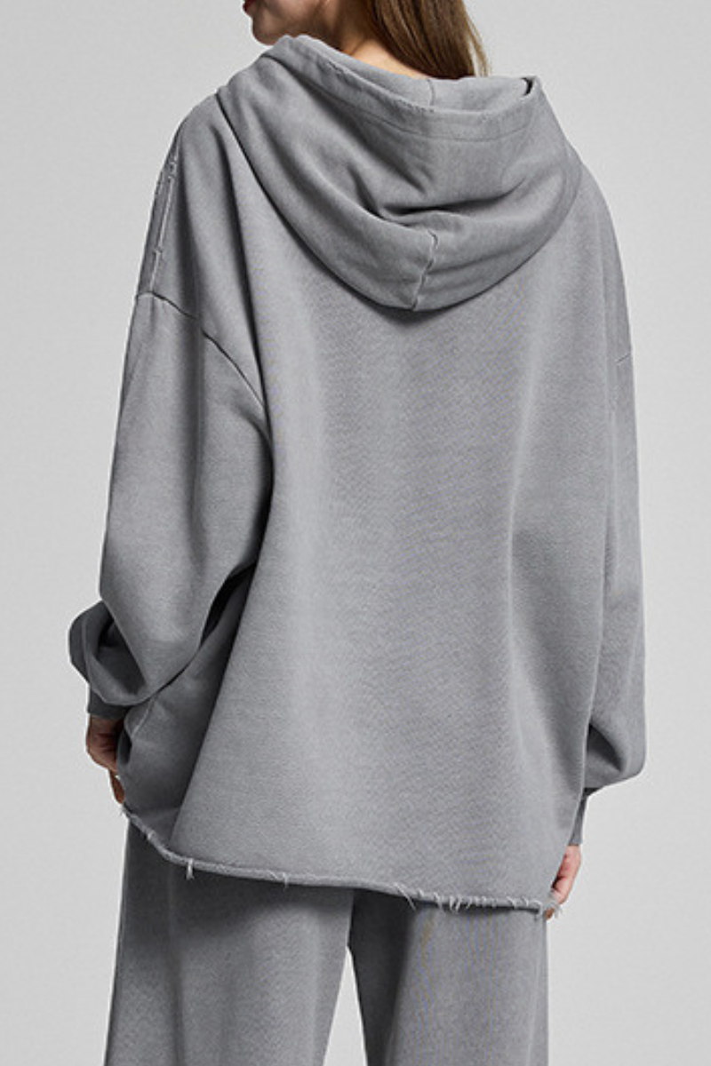 Retro, solid-colored, hoodie