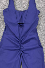 Women Hollow Out Beauty Back Peach Butt Tight One-Piece Nude Quick Dry Sports Fitness Yoga Clothing