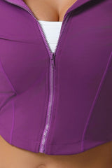 Women Slim Fit Hooded Quick-Dry Breathable Outdoor Training Jacket