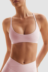 Women's Y-Back Adjustable Strap Solid Sports Yoga Bra