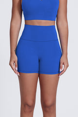 Women'S Fitness Yoga Lines Hip Tight Shorts