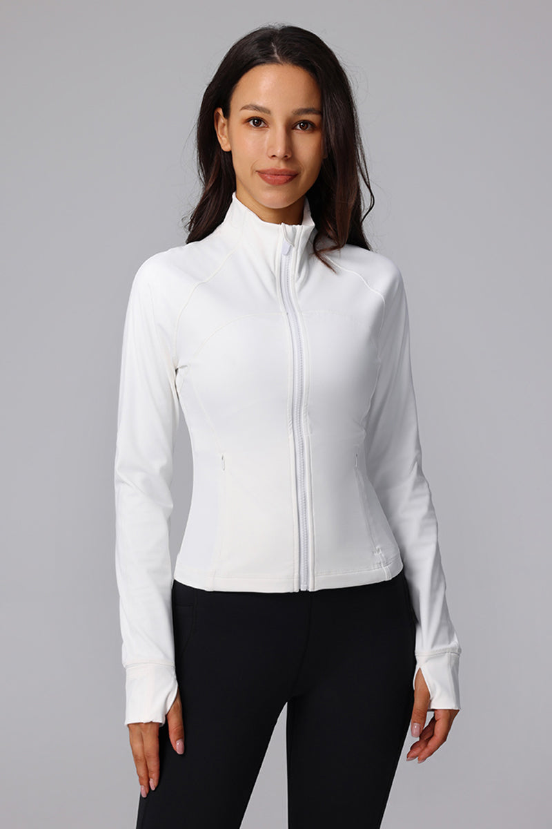 Women'S Slim Fit Sports Zipper Jacket