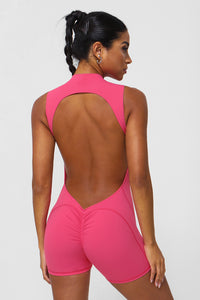 Women High Support Backless Sport Jumpsuit