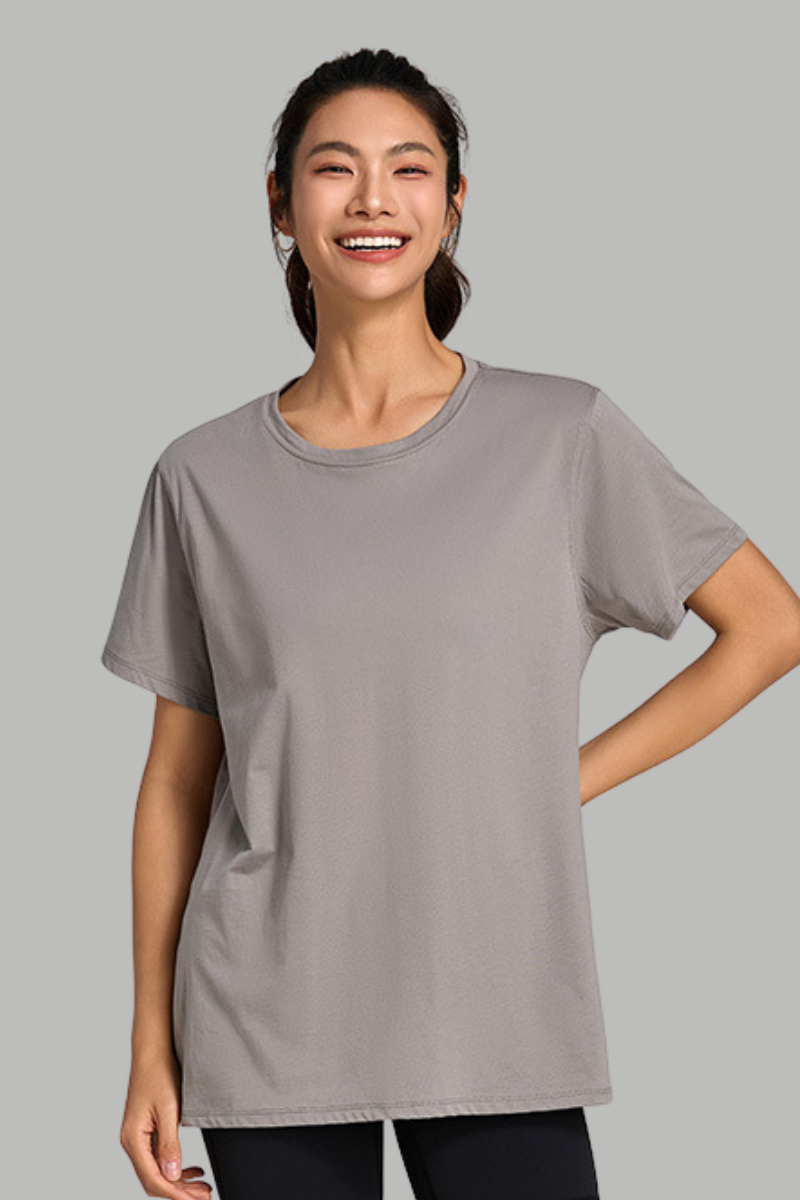 Women's Summer 100% Cotton Cooling Quick-Dry Sports T-shirt