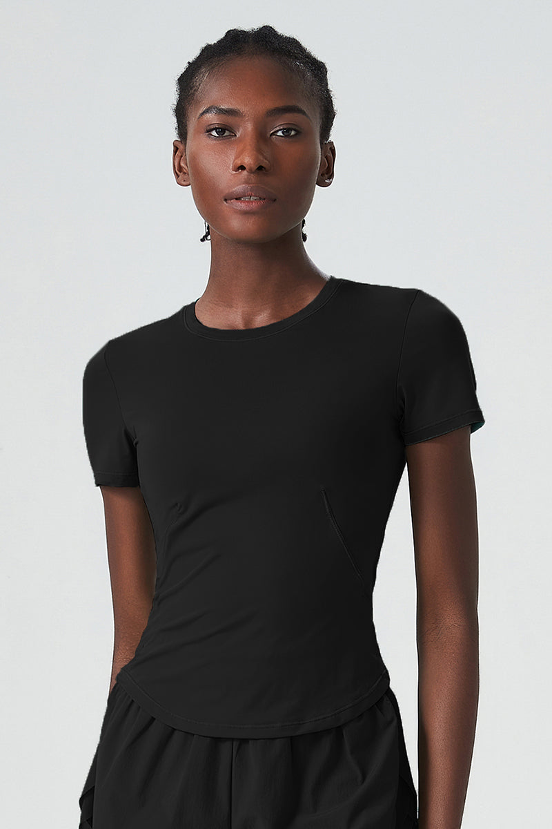 Slim-fit quick-drying fitness T-shirt