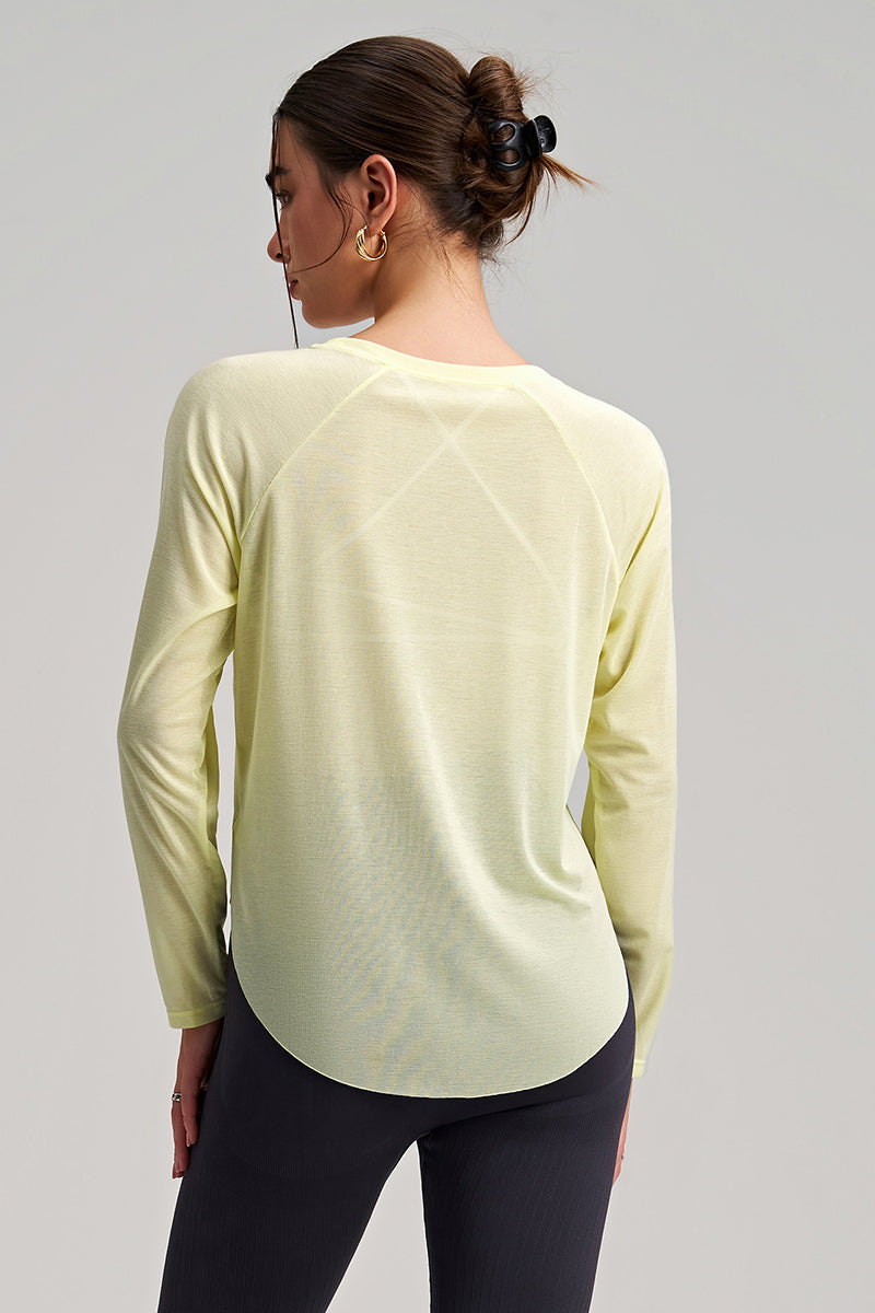 Women Loose-Fit Quick-Dry Yoga Long Sleeves