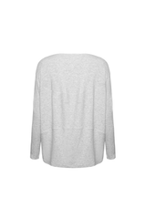 Modal turtle-back long-sleeved top