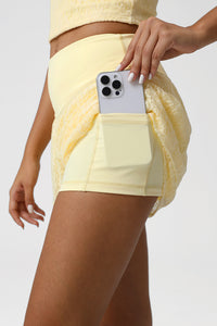 Women Lace Double Layer Anti-Slip Sport Shorts