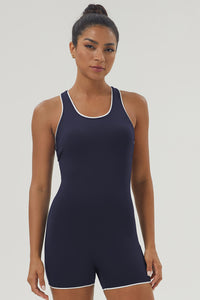 Women Color Contrast I-Back Jumpsuit