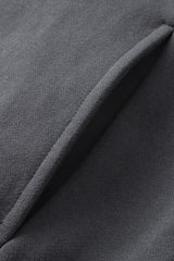 Men/Women Loop-Knit Stand Collar Zip-Up Hoodie