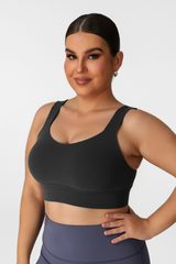 Plus Size Women's Dual-Adjustable Sports Bra