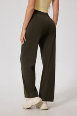 Women'S Straight-Leg High-Rise Yoga Pocket Trousers