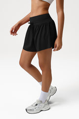 Women High-Waisted Loose Fit Quick-Dry Anti-Slip Yoga Shorts