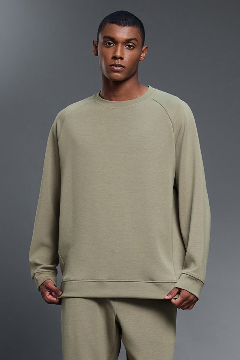 Men Drop Shoulder Loose Fit Comfortable Long Sleeves