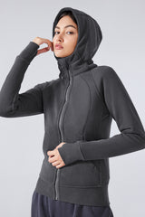 Women'S Zip Sport Hooded Jacket