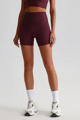 Women High Waisted Butt Lifting Seamless Naked Sensation Yoga Shorts