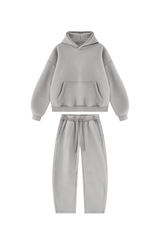 Unisex Fall Fleece Sets:Relaxed Hoodie And Sweatpants