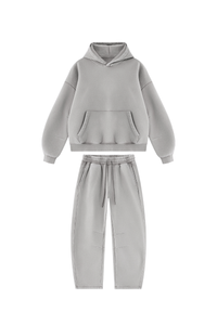 Unisex Fall Fleece Sets:Relaxed Hoodie And Sweatpants