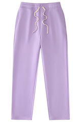 Unisex Drawstring Straight Leg Casual Sweatpants