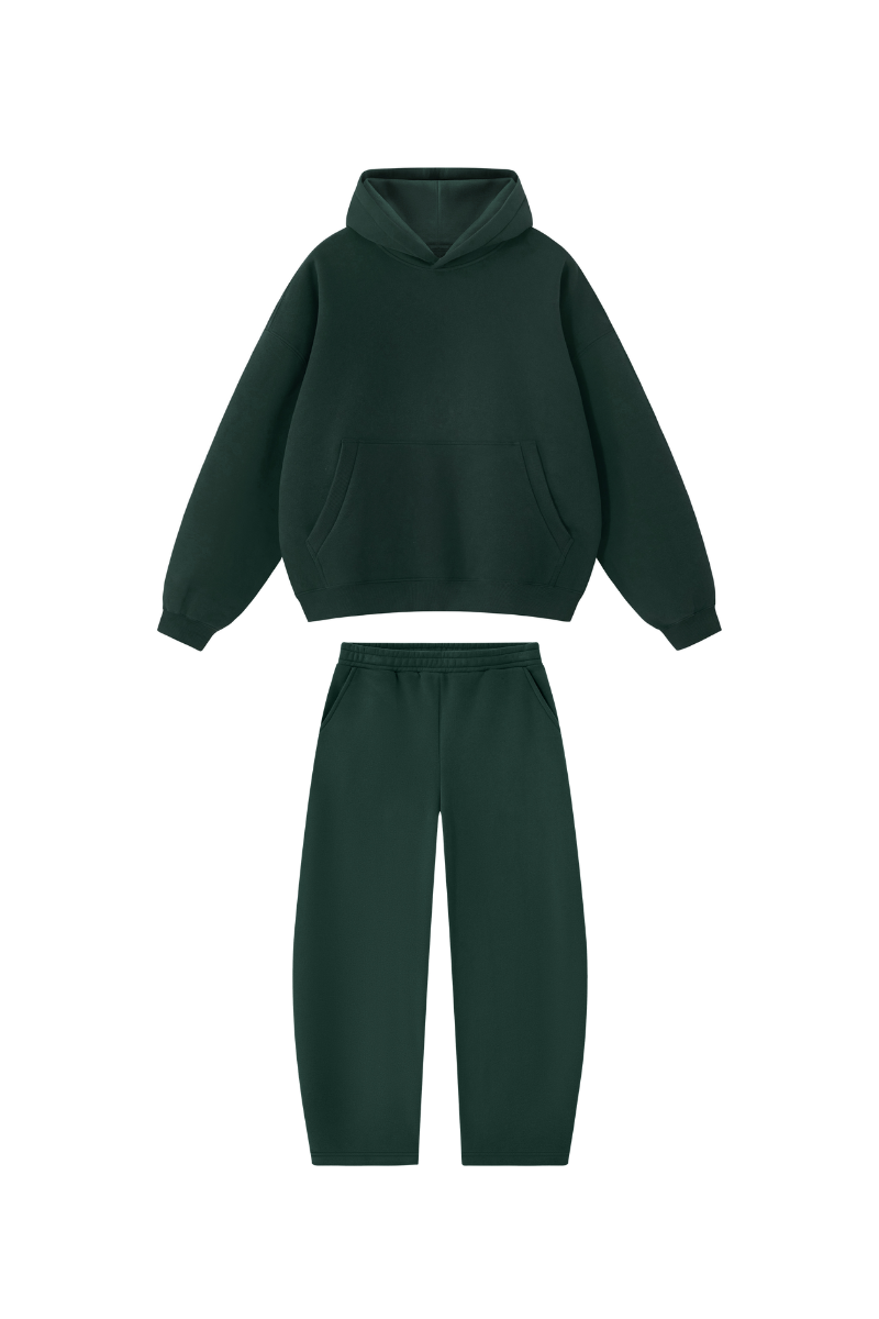 Men's Fall Fleece Hoodie & Wide Leg Sweatpants Casual Set