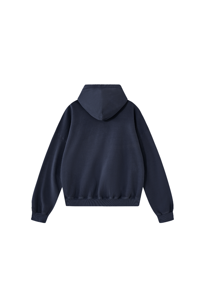 Women's Fall 100% Cotton Kangaroo Pocket Washed Hoodies