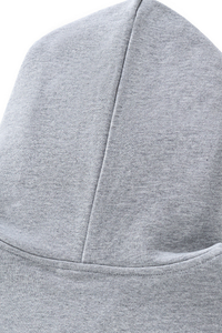 Women's Fall 100% Cotton Contrast-Stitch Boxy Cropped Hoodie