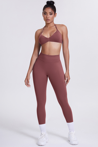 Women's Seamless Sports Bra Athletic Leggings Two-Piece Set