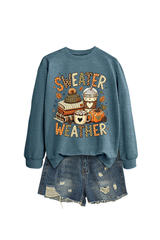 Women's Fall Christmas Cute Pumpkin Letter Print Pullover