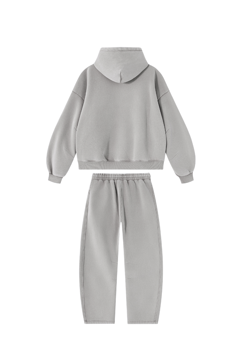 Unisex Fall Fleece Sets:Relaxed Hoodie And Sweatpants