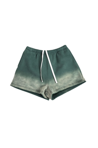 Women's Fall Vintage Gradient Fleece Drawstring Shorts