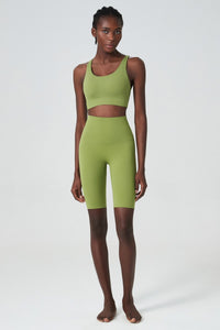 Women's plus size nude sportswear two-piece pants