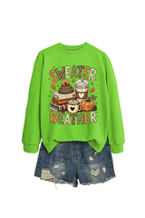 Women's Fall Christmas Cute Pumpkin Letter Print Pullover