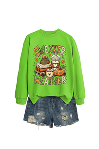 Women's Fall Christmas Cute Pumpkin Letter Print Pullover