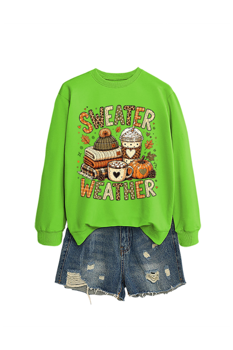 Women's Fall Christmas Cute Pumpkin Letter Print Pullover