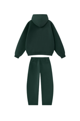 Unisex Fall Fleece Hoodie & Wide Leg Sweatpants Casual Set