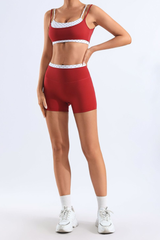 Women's Polka Dot Thin Strap Bra & High Rise Shorts Set