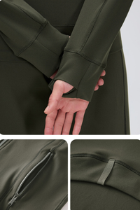 Women's Fall Stand Collar Two-way Zipper Sports Jacket
