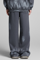 Unisex Fall Streetwear Vintage Straight Sweatpants
