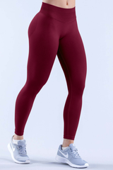 Women's Pleated Buttoocks Lift High Waist Yoga Leggings