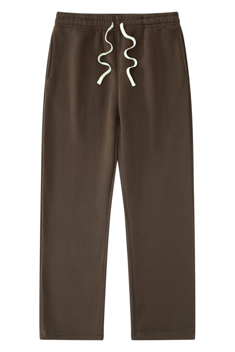 Unisex Drawstring Straight Leg Casual Sweatpants