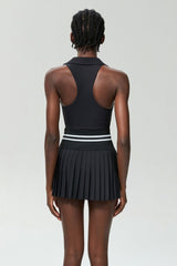Sports & Fitness V-neck quick-drying tennis skirt two-piece set