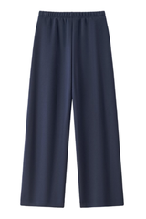 Unisex Fall Drawstring Side Pocket Wide Leg Sweatpants