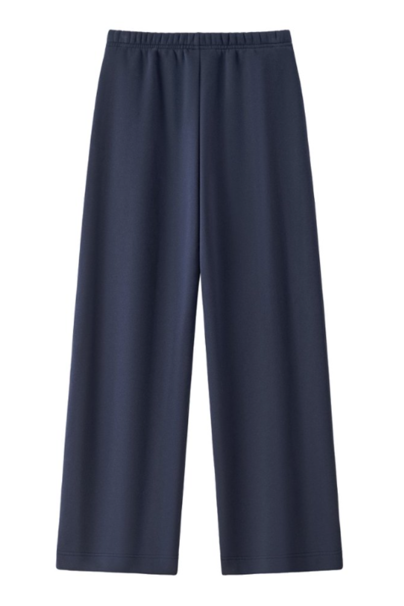 Unisex Fall Drawstring Side Pocket Wide Leg Sweatpants