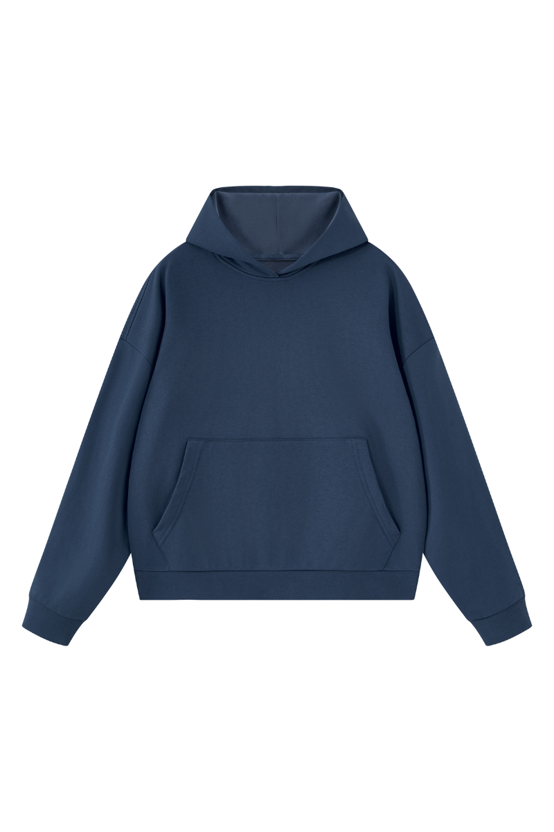 Women's Fall Boxy Fit French Terry Kangaroo Pocket Hoodie